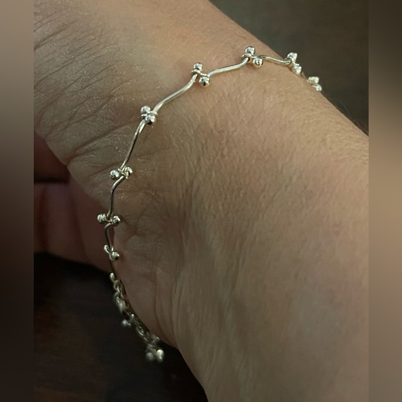 Silver plated 8 inch bracelet - Picture 4 of 8